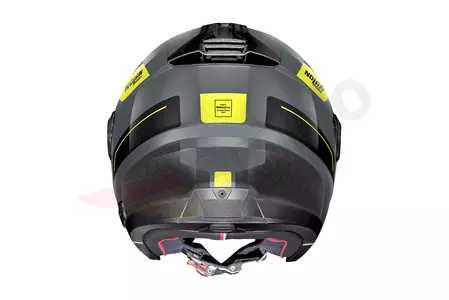Nolan N40-5 Pivot N-Com open face moottoripyöräkypärä musta/harmaa/keltainen XXL-3