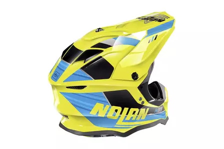 Nolan N53 Kickback cross enduro casco moto amarillo/azul/negro M-2