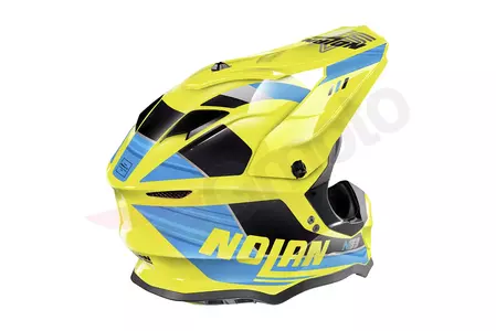Kask motocyklowy cross enduro Nolan N53 Kickback żółty/niebieski/czarny XL-2