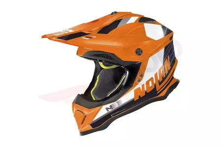 Nolan N53 Kickback cross enduro motorhelm oranje/wit/zwart XXXL-1