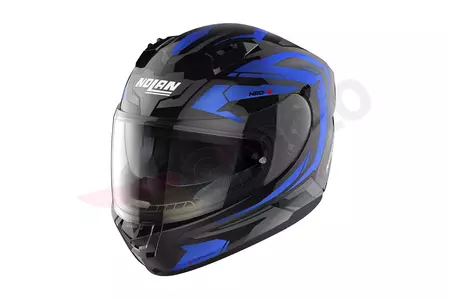 Nolan N60-6 Anchor integralus motociklininko šalmas juodas/pilkas/mėlynas L-1