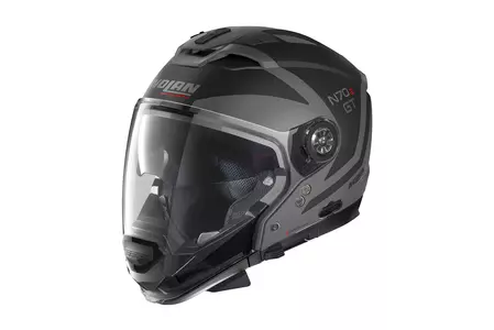 Nolan N70-2 GT Glaring N-Com modular motorbike helmet black/grey mat XL - N7G000798-046-XL