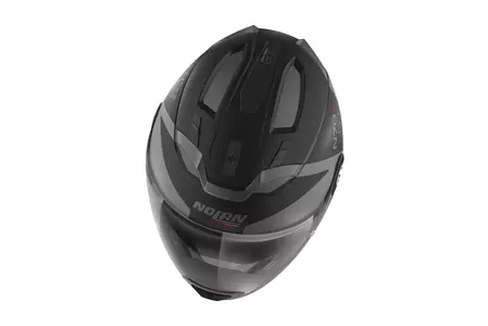 Nolan N70-2 GT Glaring N-Com modular motorbike helmet black/grey mat XL-2