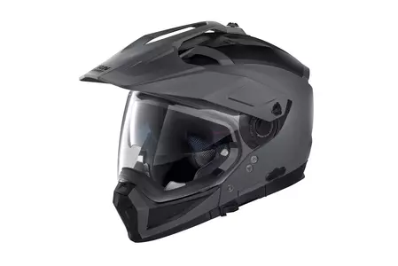 Nolan N70-2 X Classic N-Com casco modulare da moto grigio/nero opaco L - N7X000027-002-L