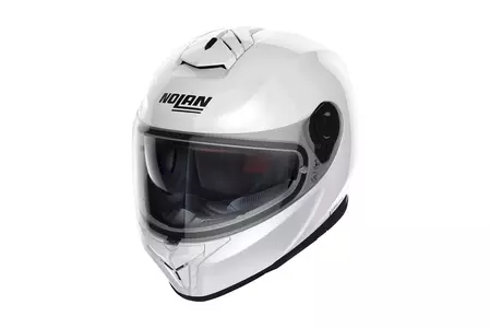 Nolan N80-8 Classic N-Com integreret motorcykelhjelm hvid S - N88000027-005-S