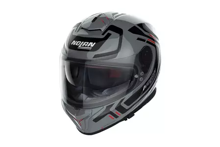 Nolan N80-8 Ally N-Com casco integrale da moto grigio/nero M-1