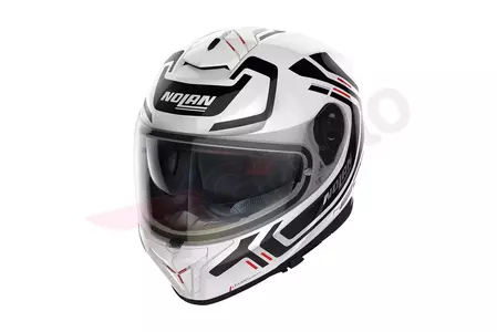 Nolan N80-8 Ally N-Com casco integrale da moto bianco/nero L - N88000568-052-L