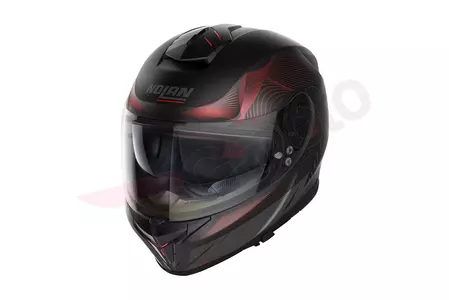 Kask motocyklowy integralny Nolan N80-8 Powerglide N-Com czarny/czerwony mat XXS - N88000577-045-XXS