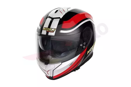Nolan N80-8 50th Anniversary N-Com casco integrale da moto bianco/nero/rosso S-1