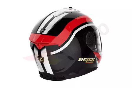 Kask motocyklowy integralny Nolan N80-8 50th Anniversary N-Com biały/czarny/czerwony XXS-4