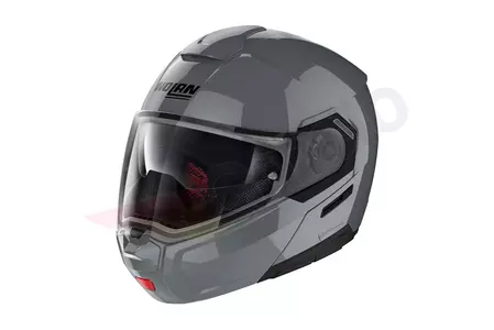 Nolan N90-3 Classic N-Com casco da moto a mascella grigio L - N93000027-008-L