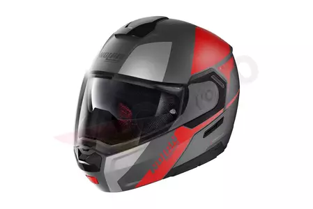 Nolan N90-3 Wilco N-Com motociklistička kaciga za cijelo lice, sivo/crvena mat XXS - N93000524-029-XXS