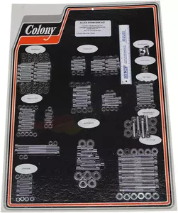 Kit de parafusos cromados para motor Colony - 1028-P