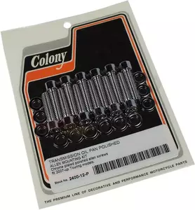 Kit pernos cárter cromo Colony - 2400-12-P