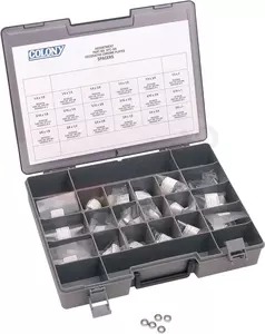 Zestaw przekładek dystansowych 90 elementów chrom Colony - SPC-100