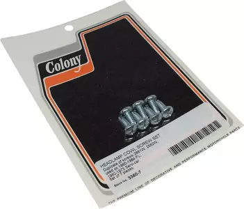 Forlygte-skruesæt sølv Colony - 3360-7