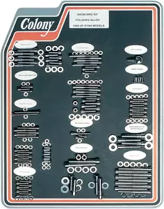 Motorboltsæt forkromet stål Colony - 1018-P