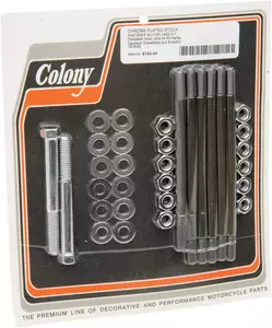Kit de șuruburi de motor cromat Colony - 8143-34