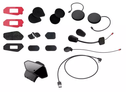 Set headset-bevestigingen Microfoons en afdekplaatjes voor intercom 50R