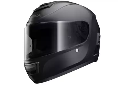 Kask motocyklowy Momentum STD Z interkomem Bluetooth 4.1 zasięg do 1600 m i radiem FM M czarny matt 8 rozmówców - MO-STD-MB-M-02