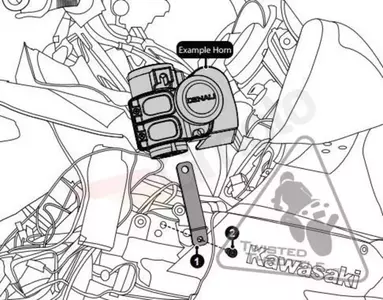 Soundbomb Monteringssæt til lydsignal Kawasaki GTR1400 Denali-2