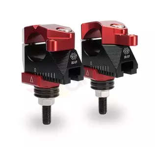 Ohjauspyörän kiinnikkeet säädettävät musta/punainen Honda Gilles - 2DGT-02-20-BR