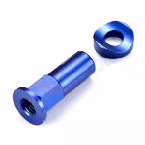 Bandbevestigingsmoer aluminium ART blauw-1