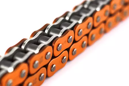 Afam 525 XHR3-O 124 Xs-Ring otevřený hnací řetěz s oranžovou krajkou-2