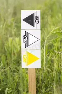 Frecce di segnalazione gialle 50 pezzi 12x12cm-2