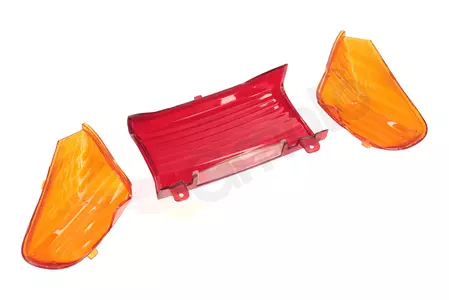 Galinių žibintų gaubtai oranžinis stiklas GY6 4T-2