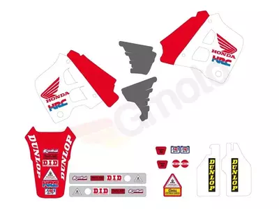 Kit déco complet TECNOSEL Team Honda USA 1991 - 81V01