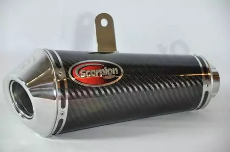 Izbalss Scorpion Yamaha YZF-6R 07-21 ovāls oglekļa karbonizēts trokšņa slāpētājs - SCORPION