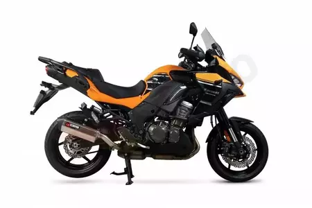 Шумозаглушител Scorpion Serket Kawasaki Versys 1000 19-21 титан - SCORPION