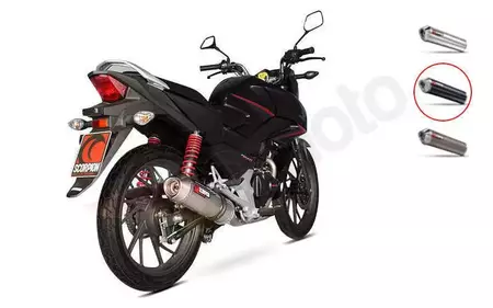 Scorpion Fabrieks Honda CB 125F 15-17 ovale koolstof uitlaatdemper - SCORPION