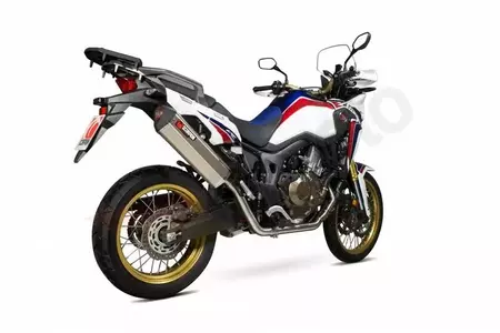 Kit de escape completo Scorpion Serket Honda CRF 1000 15-17 titanio - SCORPION
