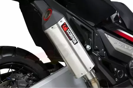 Silenciador Scorpion Serket Honda X-ADV 750 17-20 em aço inoxidável - SCORPION