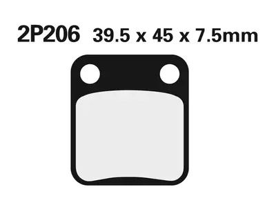 Zavorne ploščice Nissin Street Semi-Metallic 2P-206SS-3