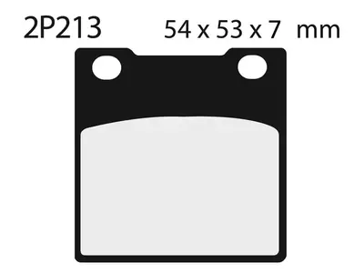 Nissin Zavorne ploščice 2P-213ST s sintranimi kovinskimi oblogami za cestne / offroad zavore-3