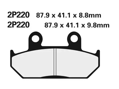 Klocki hamulcowe Nissin Off-Road Semi-Metallic 2P-220GS-3