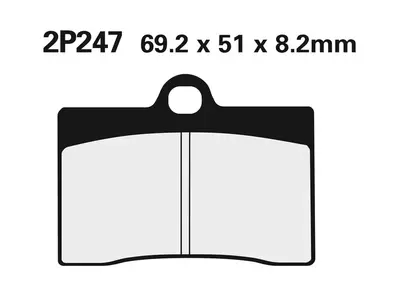 Zavorne ploščice Nissin Street Semi-Metallic 2P-247NS-3