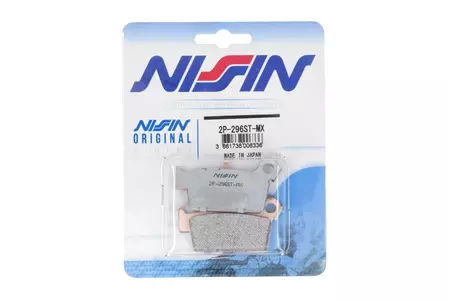 Plaquettes de frein NISSIN route /Off-Road métal fritté - 2P-296ST-MX-2