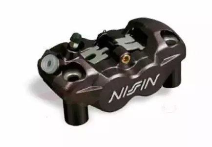 Nissin-bremsekaliber med fire stempler foran til venstre, sort - N4RC-108SL