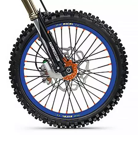 Цялостно предно колело 17x3.50x36T Haan Wheels синьо - 135606/5/10/3/10