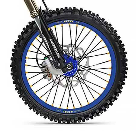 Цялостно предно колело 17x3.50x36T Haan Wheels синьо - 135606/5/5/3/2