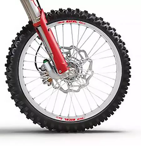 Täydellinen etupyörä 17x3.50x36T Haan Wheels hopea - 125306/1/1