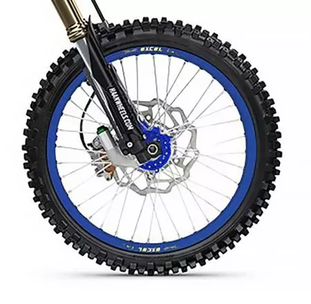 Täydellinen etupyörä 19x1.40x36T Haan Wheels sininen - 153014/5/5