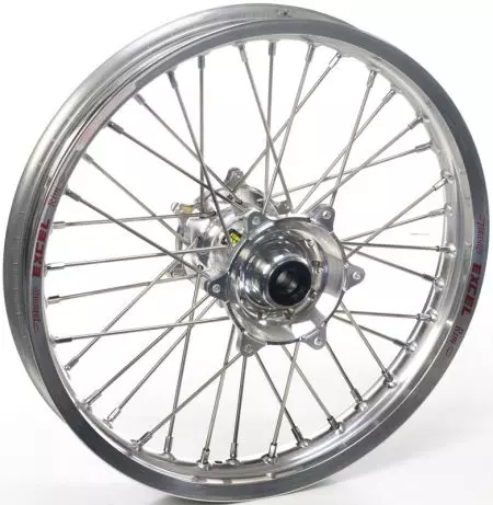 Compleet achterwiel 14x1.60x36T Haan Wheels zilver/zilveren naaf/zilveren spaken/zilveren nippels - 134102/1/1