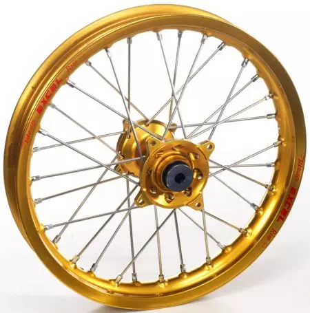 Komplet baghjul Tubeless 18x4.25x36T Haan Wheels guld / guldnav / sølv eger / sølv nipler - 156522/2/2/T