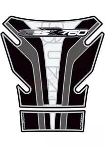 Säiliötyyny musta/valkoinen Suzuki GSR750 Motografix - TS027KW
