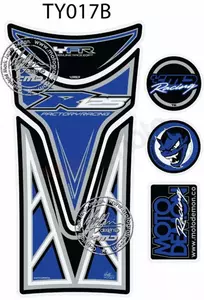 Tampone serbatoio blu Yamaha YZF-R125 Motografix